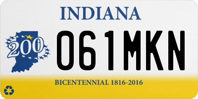 IN license plate 061MKN