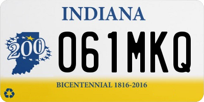 IN license plate 061MKQ