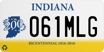 IN license plate 061MLG