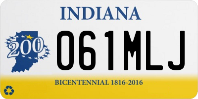 IN license plate 061MLJ