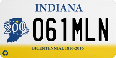 IN license plate 061MLN