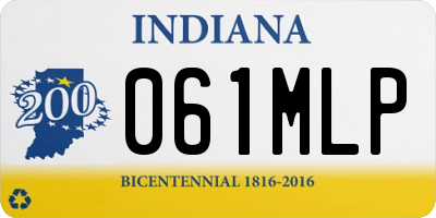 IN license plate 061MLP