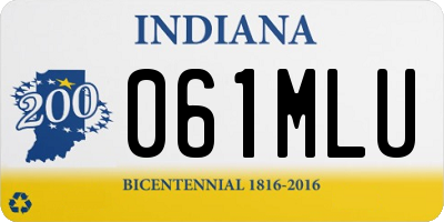 IN license plate 061MLU