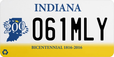 IN license plate 061MLY