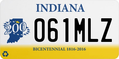 IN license plate 061MLZ