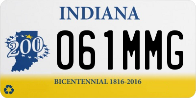 IN license plate 061MMG