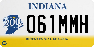 IN license plate 061MMH