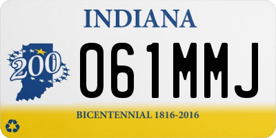 IN license plate 061MMJ