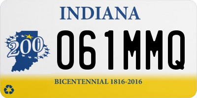 IN license plate 061MMQ