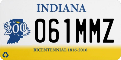 IN license plate 061MMZ