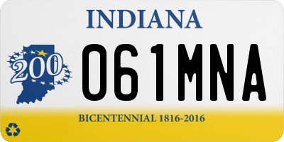 IN license plate 061MNA