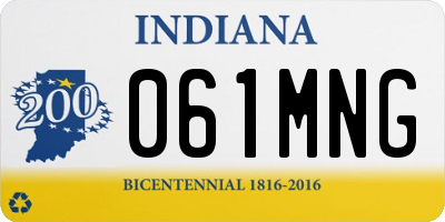 IN license plate 061MNG