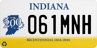 IN license plate 061MNH