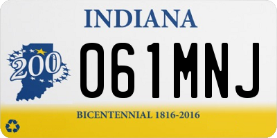 IN license plate 061MNJ