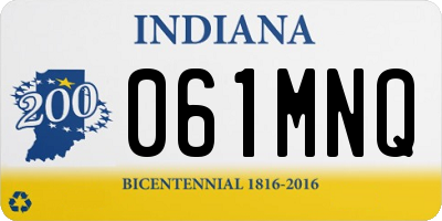 IN license plate 061MNQ