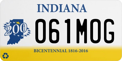 IN license plate 061MOG