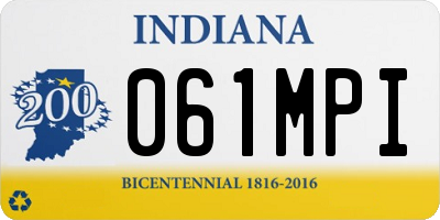 IN license plate 061MPI