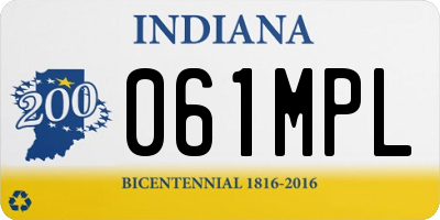 IN license plate 061MPL
