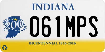 IN license plate 061MPS