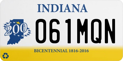 IN license plate 061MQN