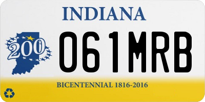 IN license plate 061MRB