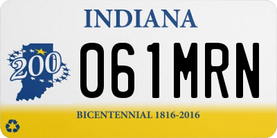 IN license plate 061MRN