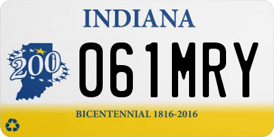 IN license plate 061MRY