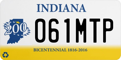 IN license plate 061MTP