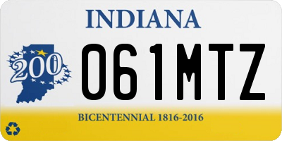 IN license plate 061MTZ