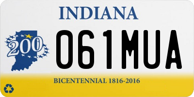 IN license plate 061MUA
