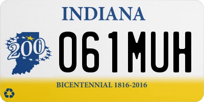 IN license plate 061MUH