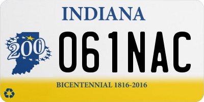 IN license plate 061NAC