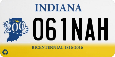 IN license plate 061NAH