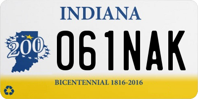 IN license plate 061NAK