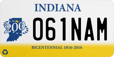 IN license plate 061NAM