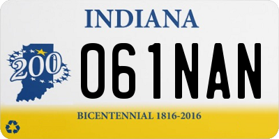 IN license plate 061NAN