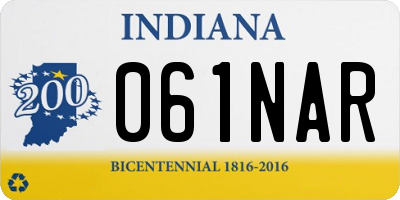 IN license plate 061NAR