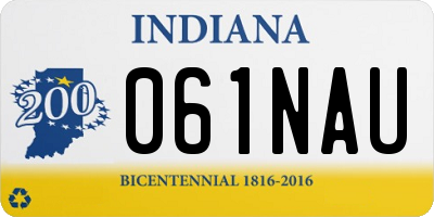 IN license plate 061NAU