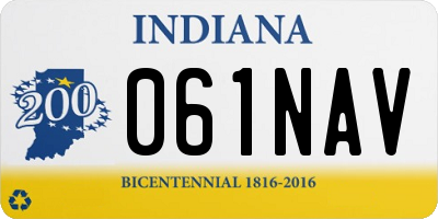 IN license plate 061NAV