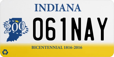 IN license plate 061NAY