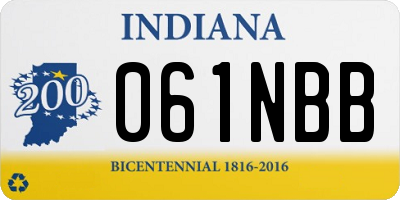 IN license plate 061NBB