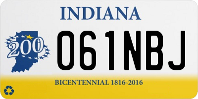 IN license plate 061NBJ