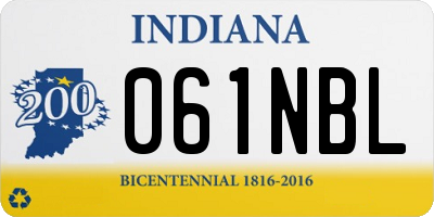 IN license plate 061NBL