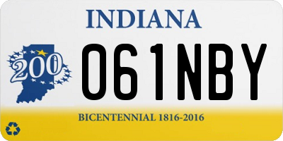 IN license plate 061NBY