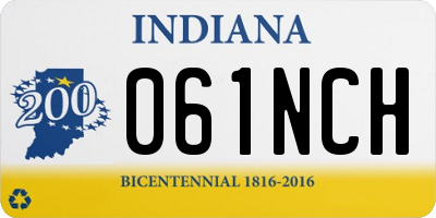 IN license plate 061NCH