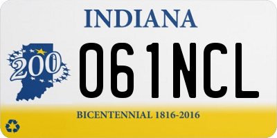 IN license plate 061NCL