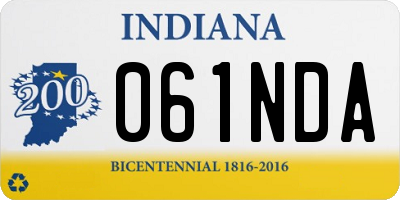 IN license plate 061NDA