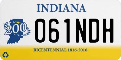 IN license plate 061NDH