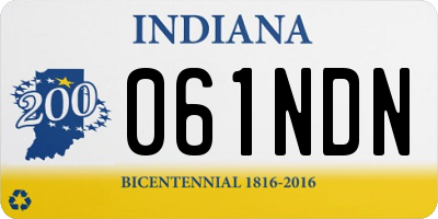 IN license plate 061NDN