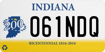 IN license plate 061NDQ